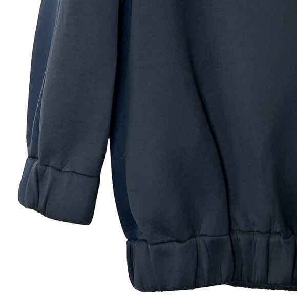 Stella McCartney Two Tone Scuba Bomber Jacket Navy Black Women 36/US 0 - Picture 5 of 11